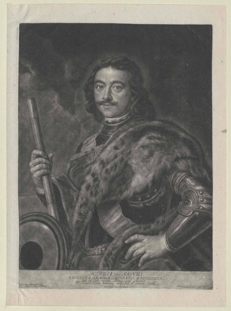 Keizer van Rusland Peter I de Grote door Artist Unknown