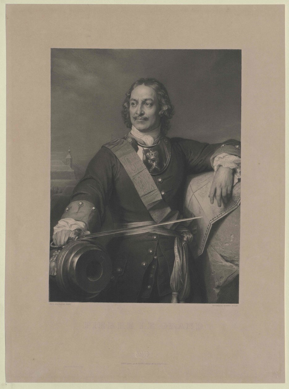 Keizer van Rusland Peter I de Grote door Artist Unknown