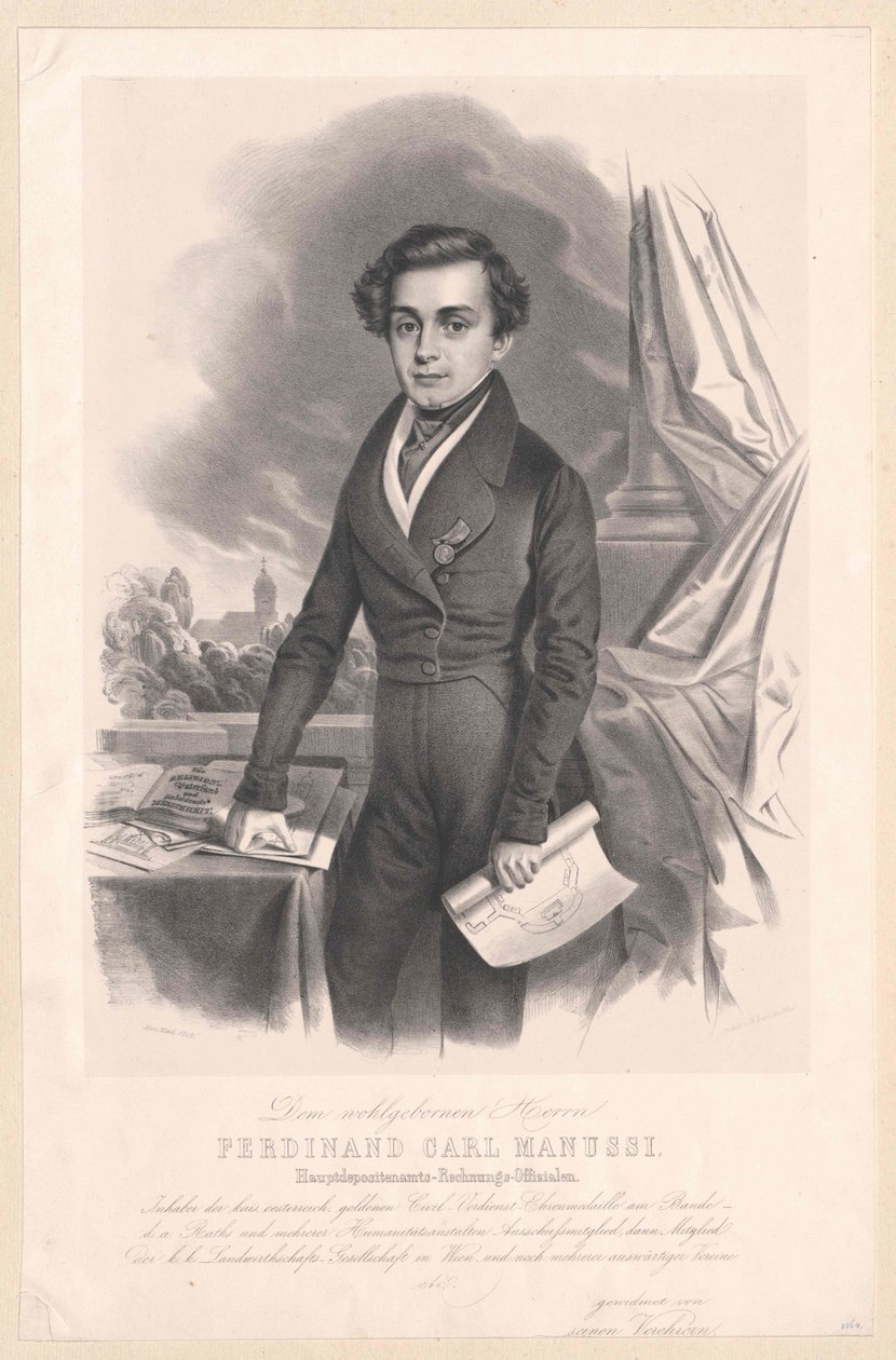 Ferdinand Karl edelman von Manussi door Artist Unknown
