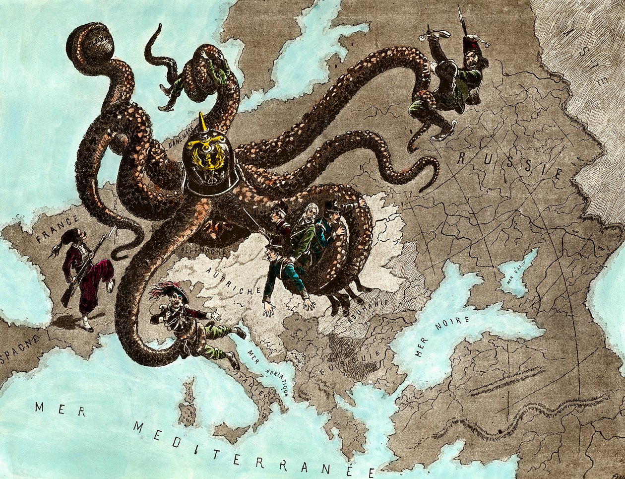 Eerste Wereldoorlog: de Duitse octopus door Artist Unknown