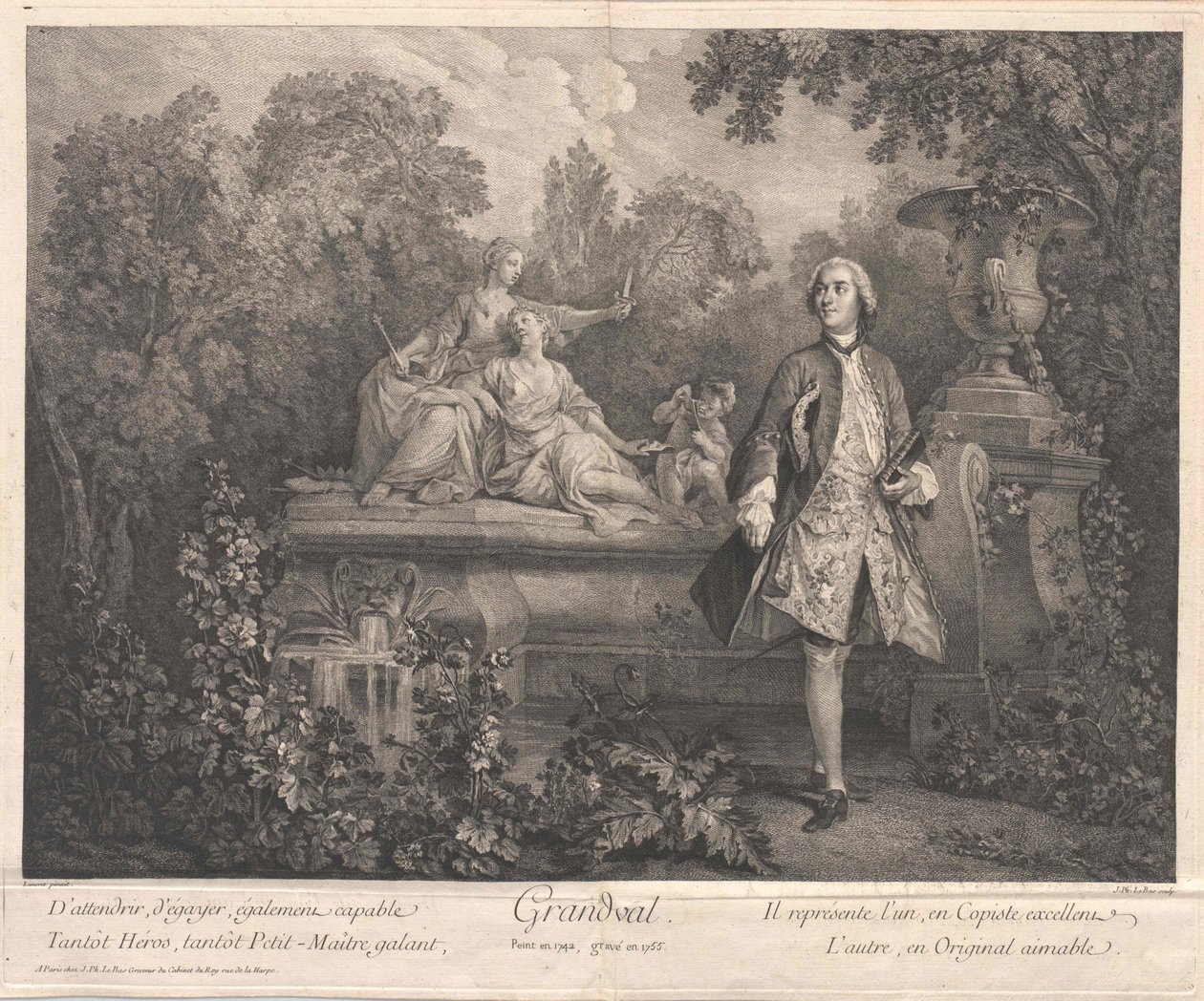 Francois Charles Racot de Grandval door Artist Unknown