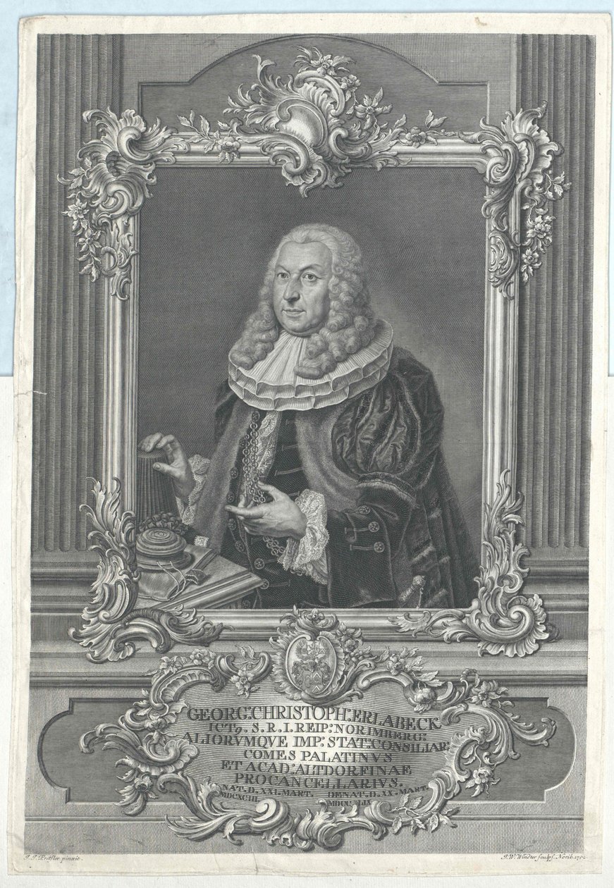 George Christoph Erlabeck door Artist Unknown