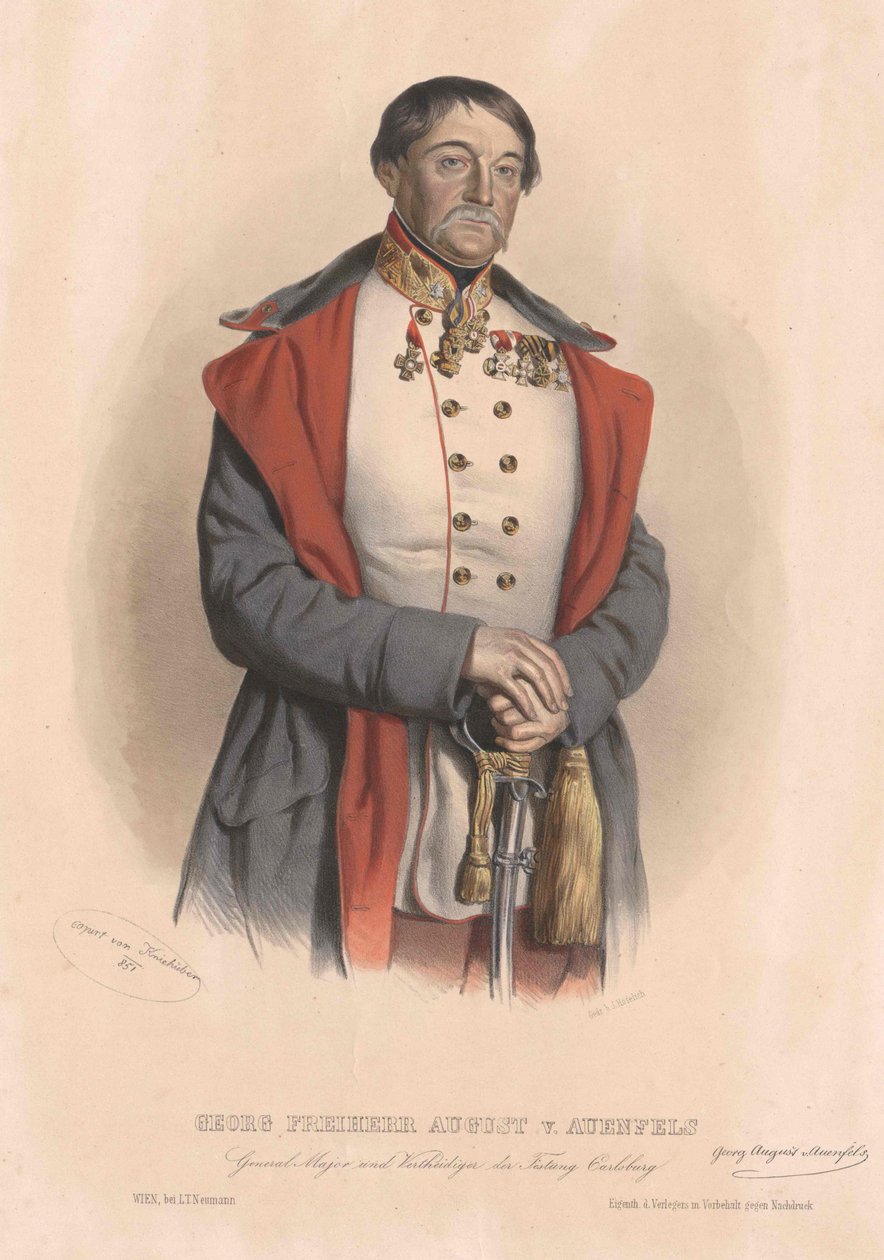 George baron August von Auenfels door Artist Unknown