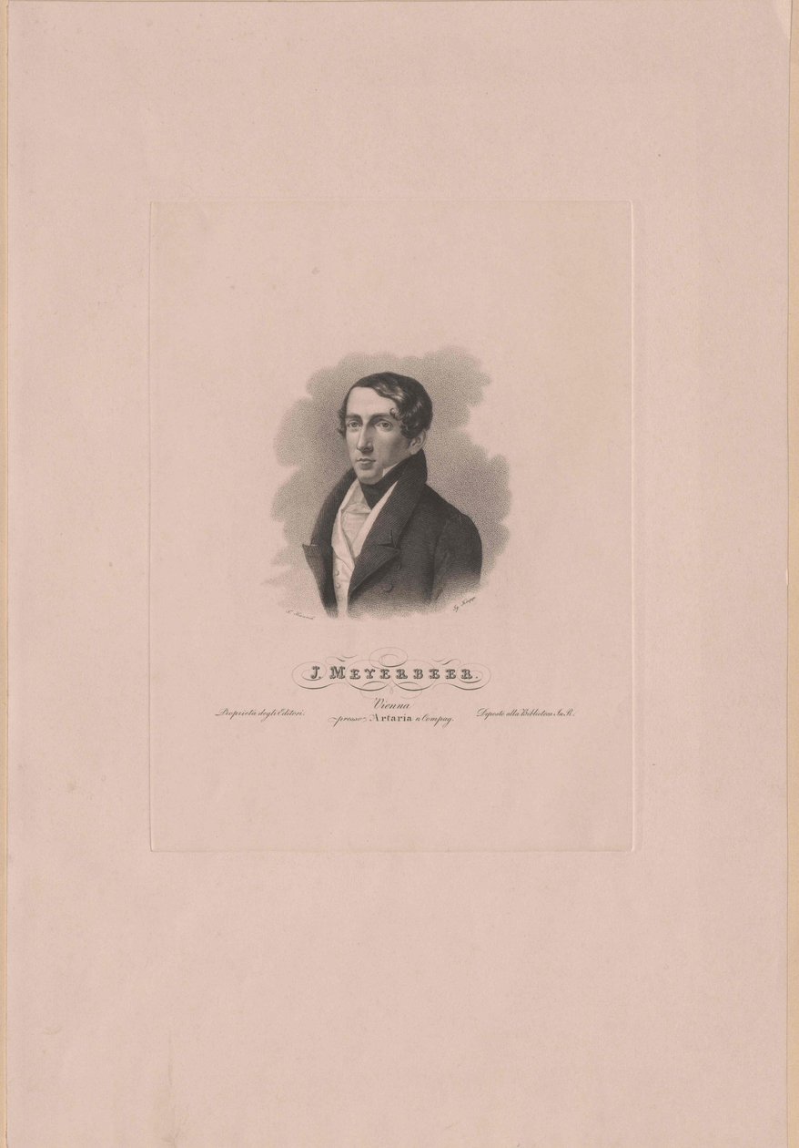 Giacomo Meyerbeer door Artist Unknown