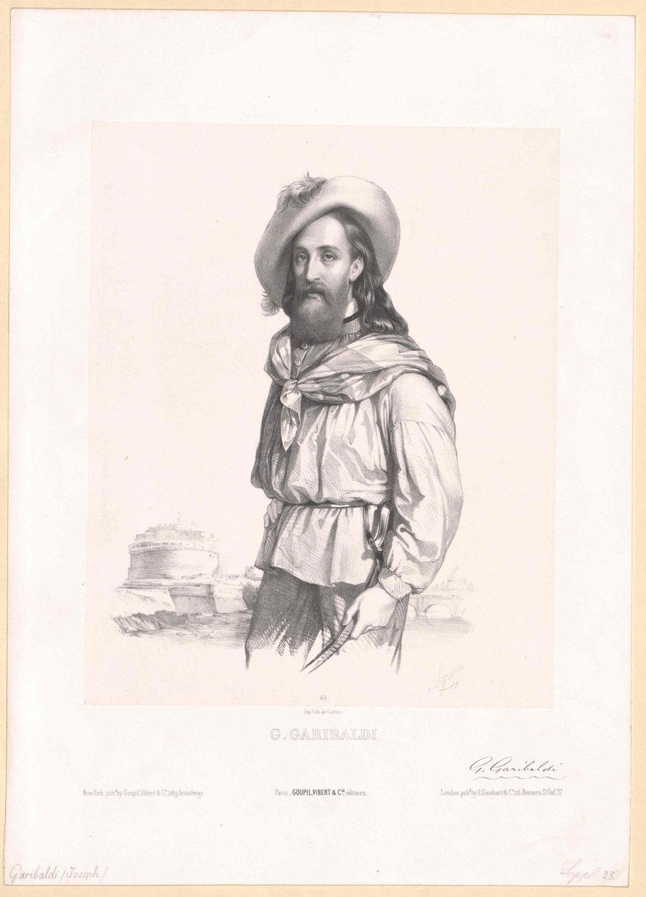 Giuseppe Garibaldi door Artist Unknown