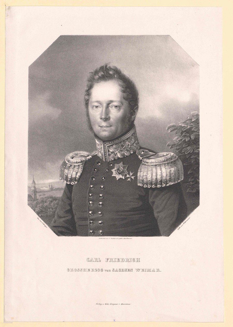 Groothertog van Saksen-Weimar Eisenach Karl Friedrich door Artist Unknown