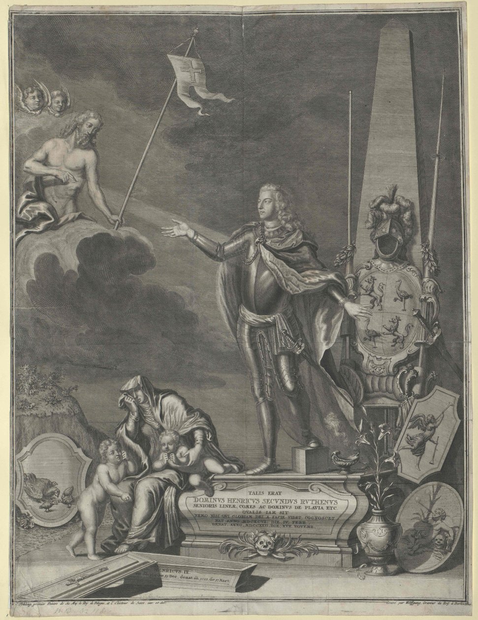 Henry graaf Reuss naar Obergreiz door Artist Unknown