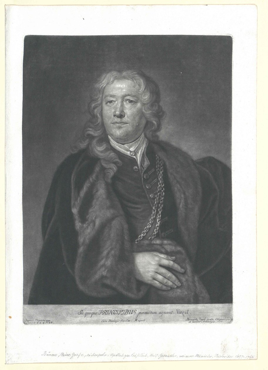 Henry graaf von Buenau door Artist Unknown