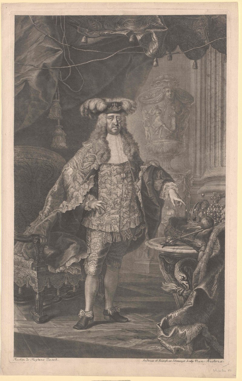 Heilige Roomse Keizer Karel VI door Artist Unknown