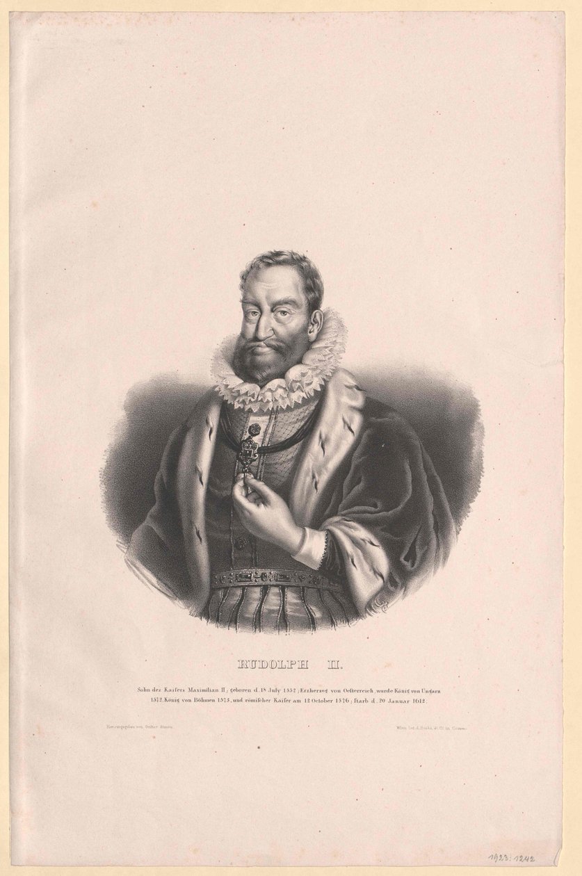 Heilige Romeinse keizer Rudolf II door Artist Unknown