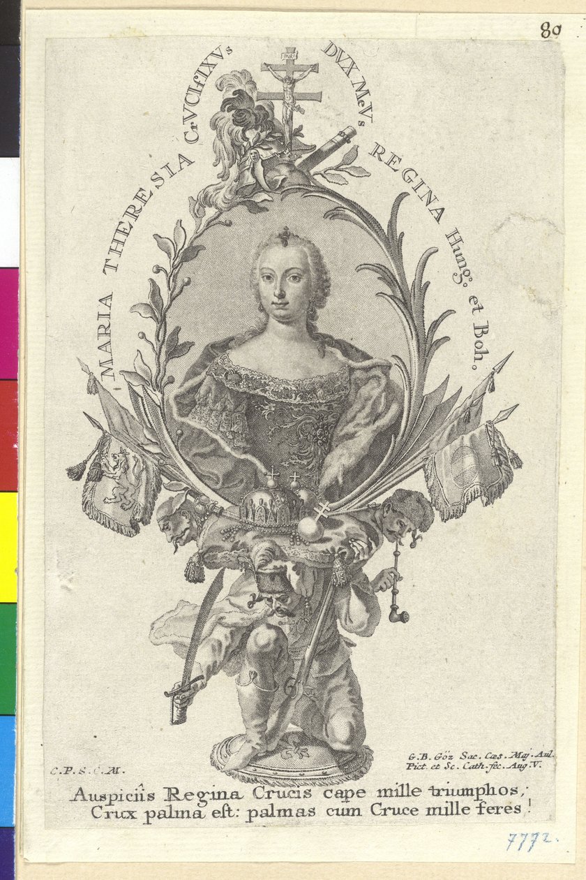 Heilige Roomse Keizerin Maria Theresia door Artist Unknown