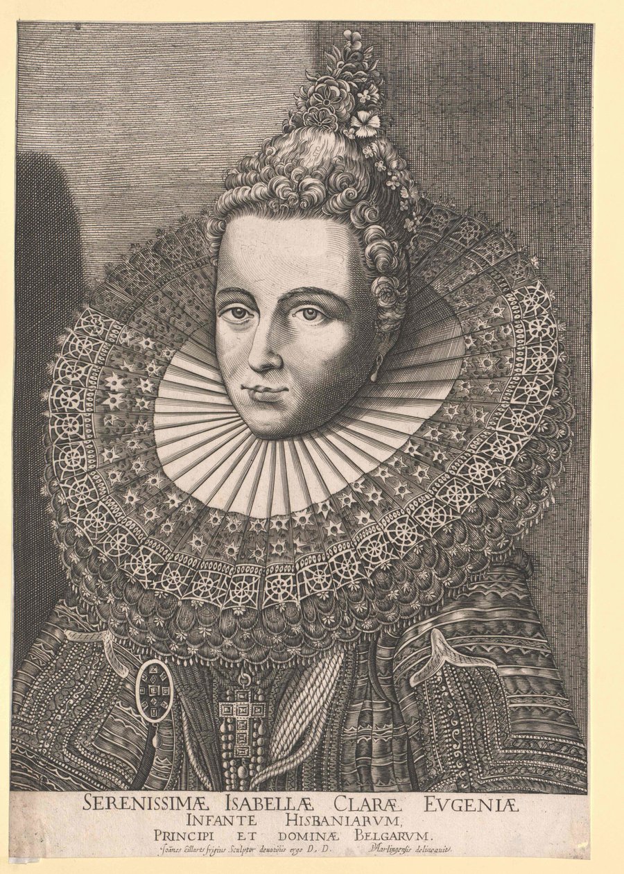 Infanta van Spanje Isabella Clara Eugenia door Artist Unknown