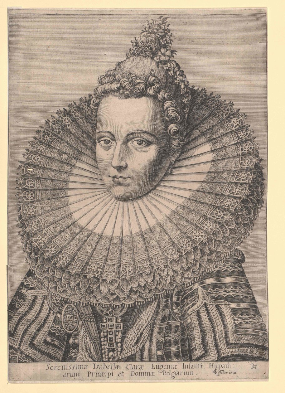 Infanta van Spanje Isabella Clara Eugenia door Artist Unknown