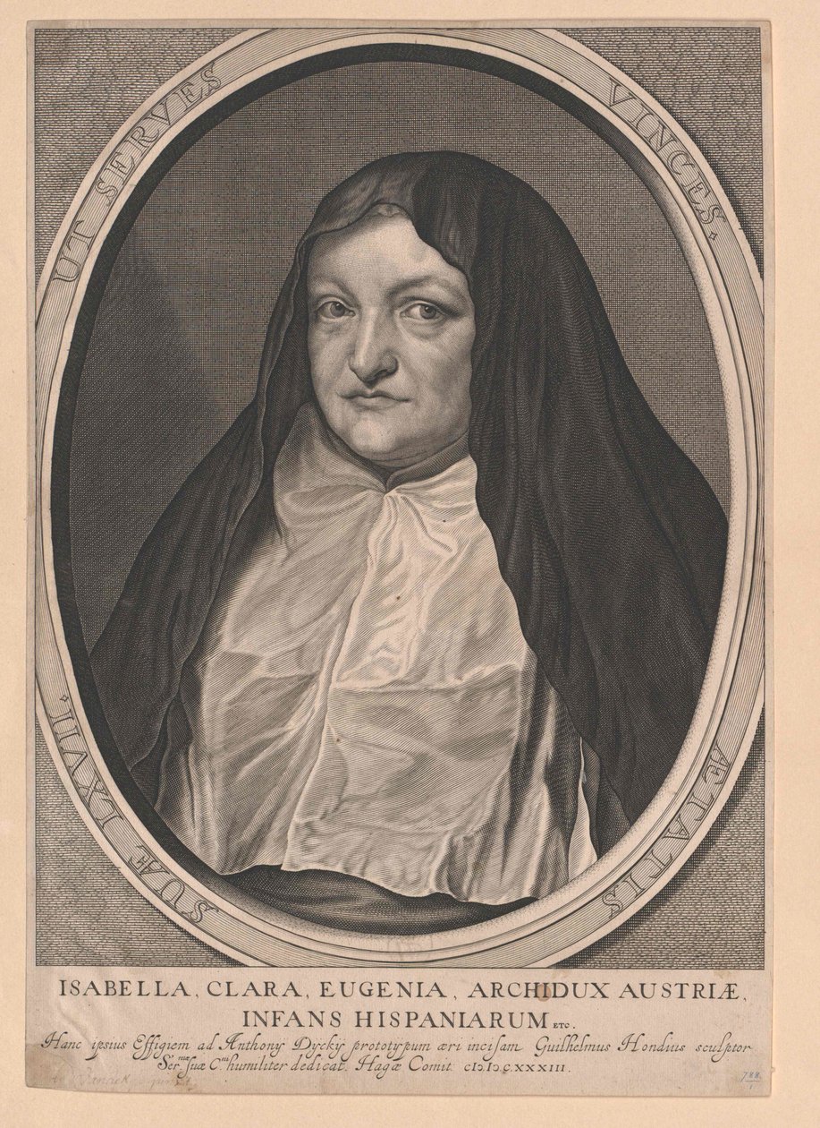 Infanta van Spanje Isabella Clara Eugenia door Artist Unknown