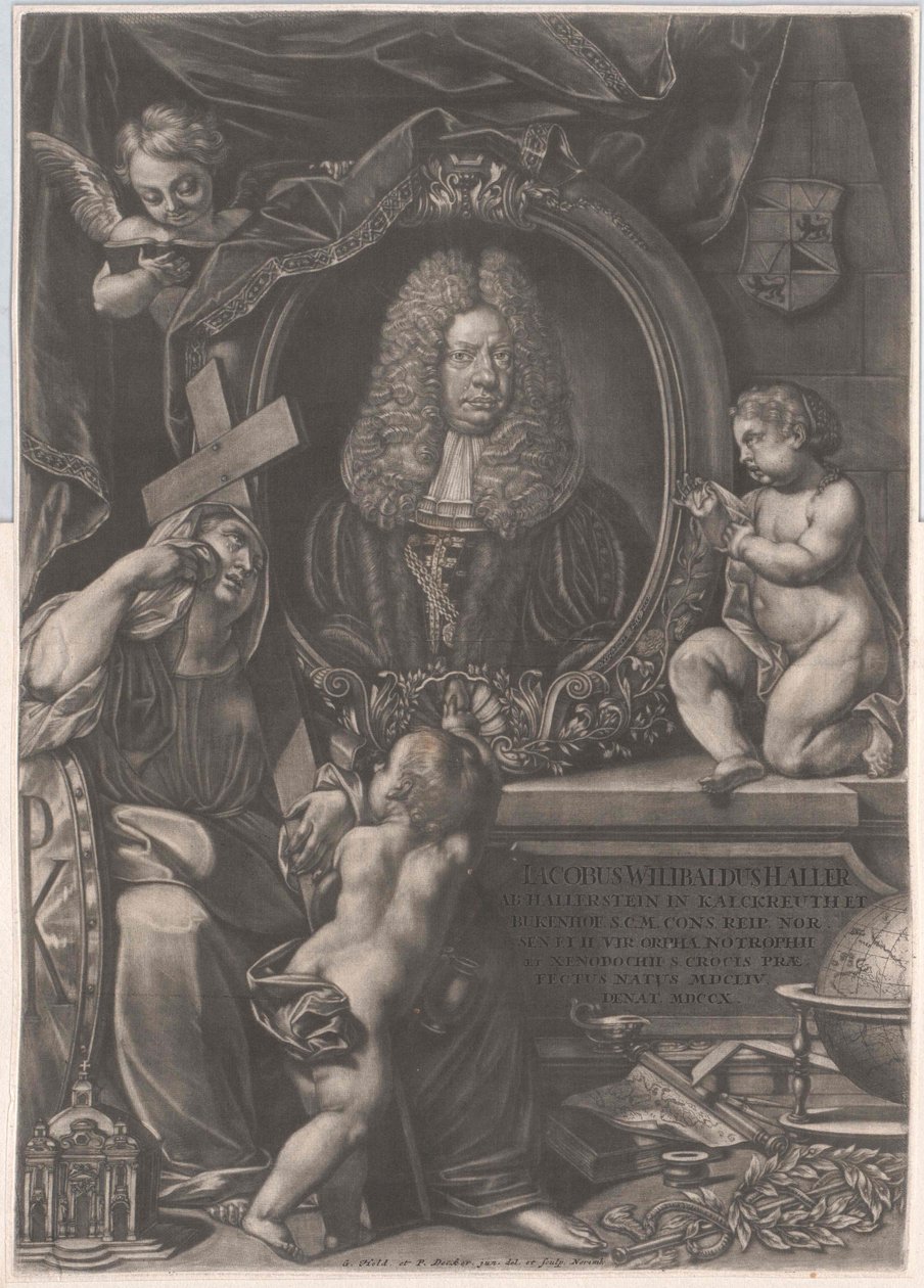 Jacob Wilibald Haller von Hallerstein (afdruk) door Artist Unknown