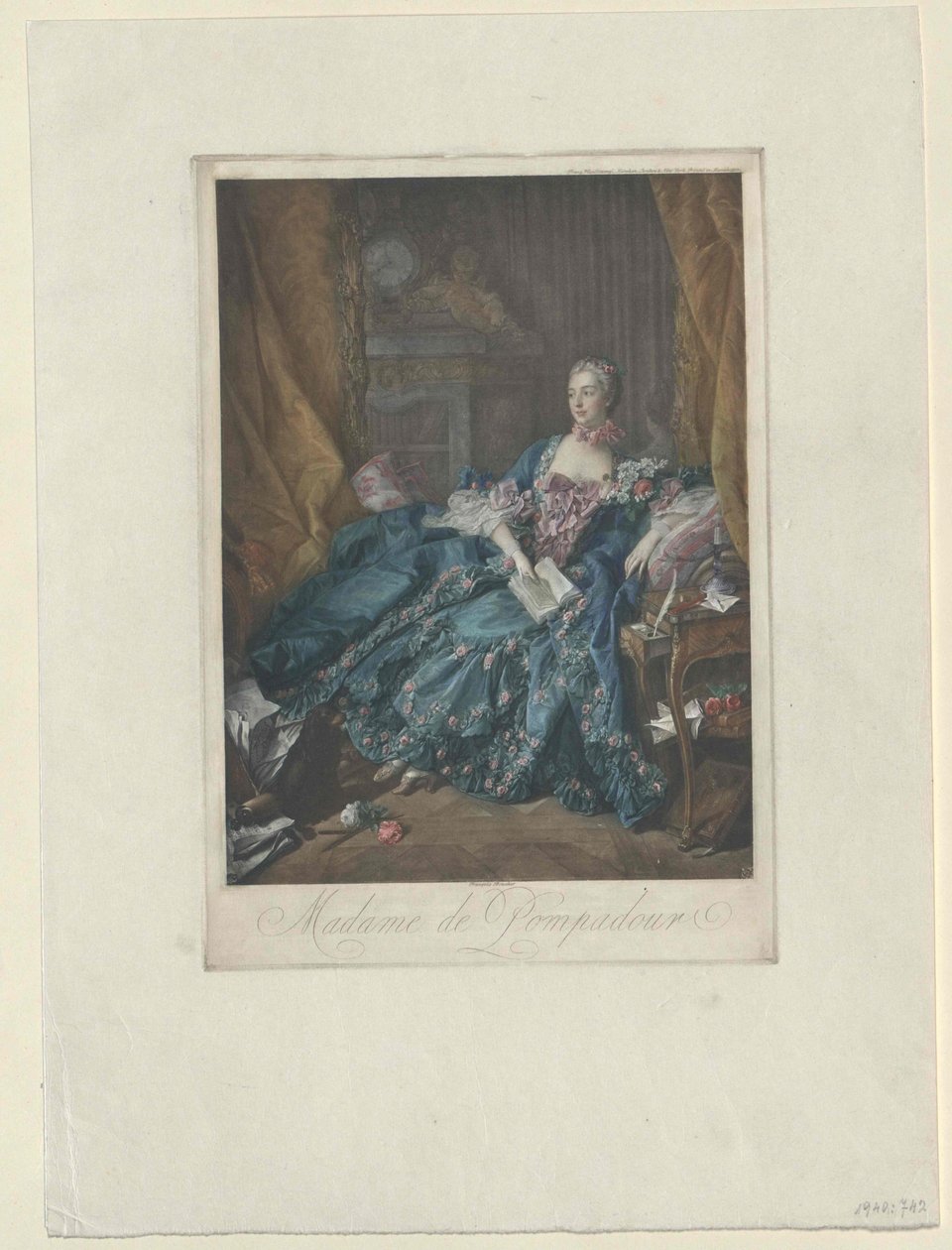 Jeanne Antoinette Poisson Pompadour door Artist Unknown