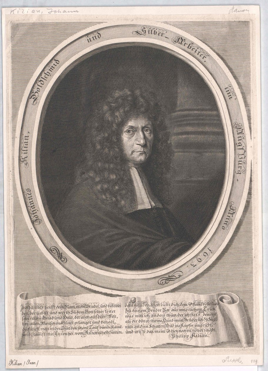 Johann Baptist Kilian door Artist Unknown