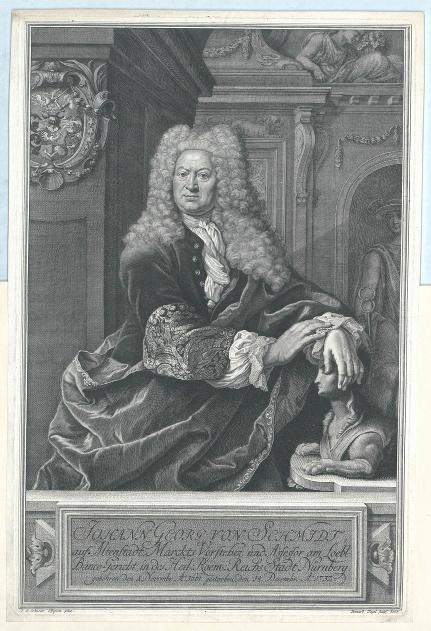 Johann Georg von Schmidt over Altenstadt door Artist Unknown