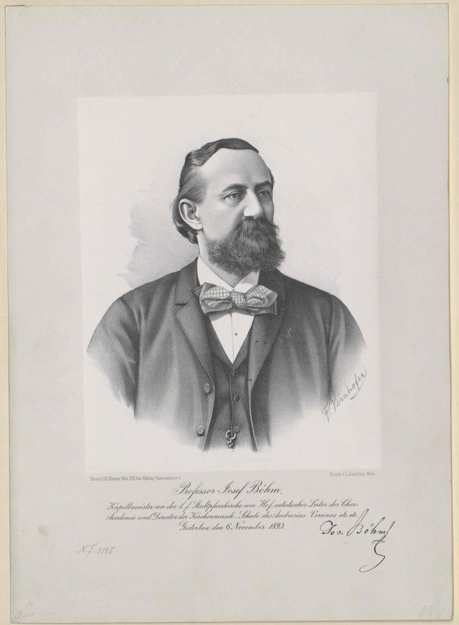 Joseph Boehm (afdrukken) door Artist Unknown