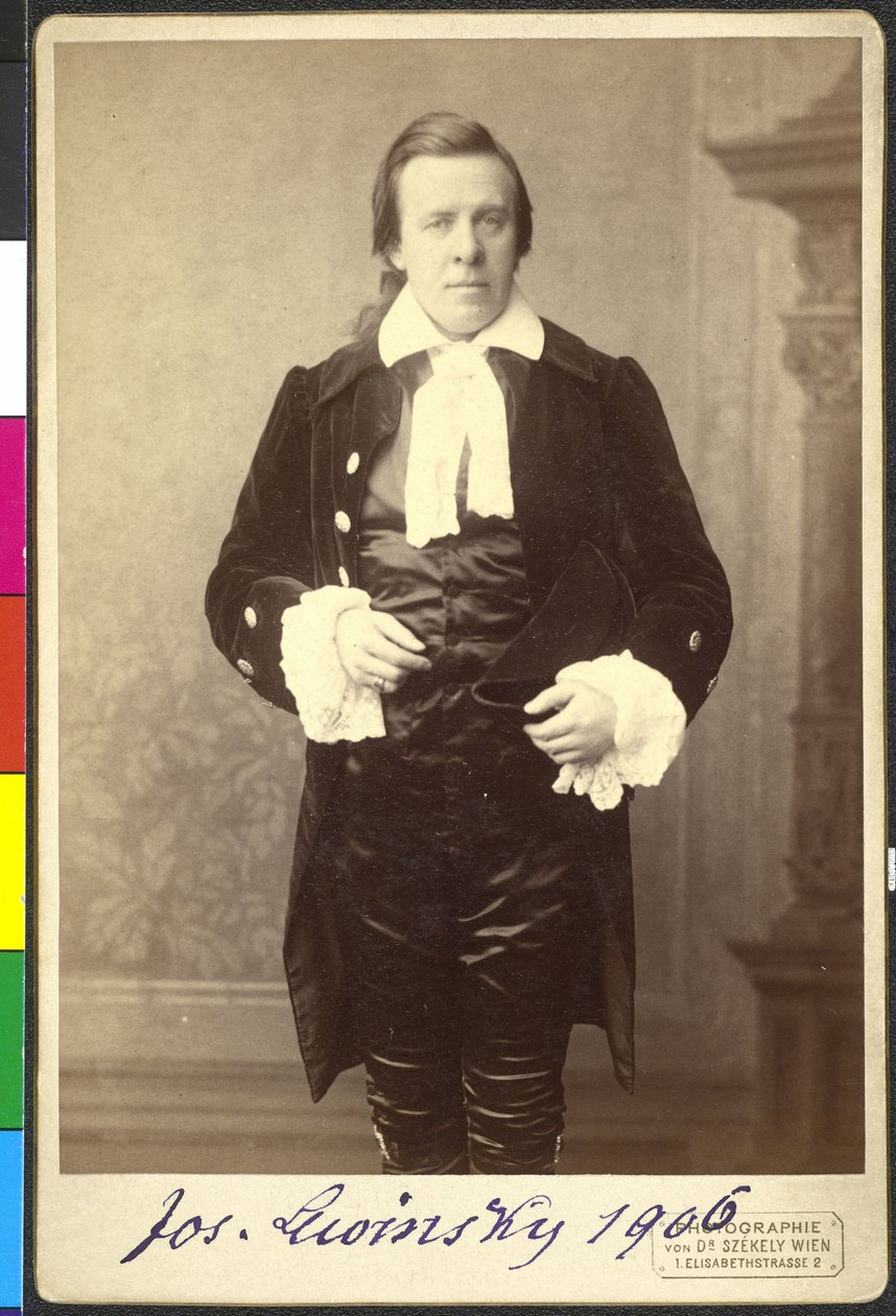 Joseph Lewinsky in "Pitt und Fox" door Rudolf van Gottschall door Artist Unknown