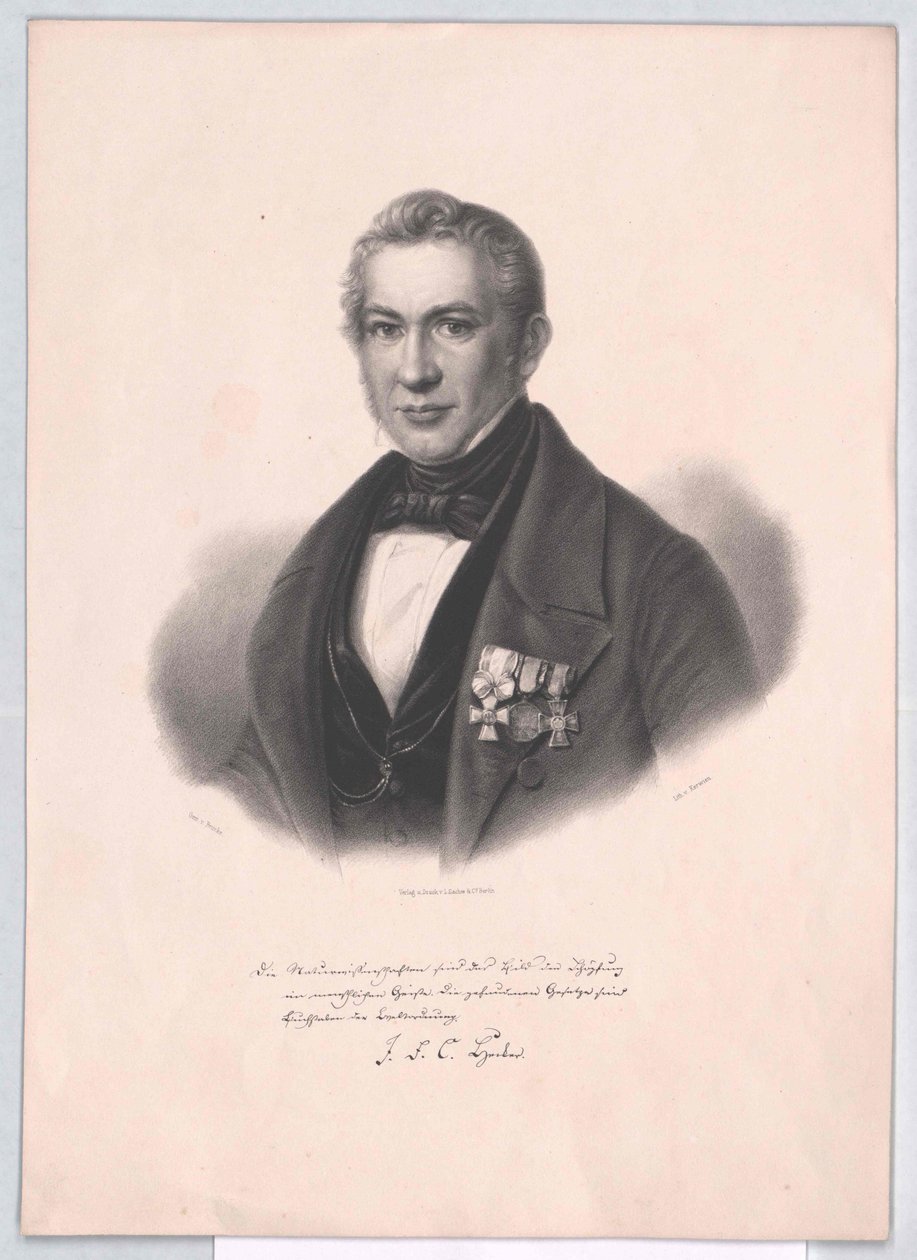Karl Friedrich Franz Hecker door Artist Unknown