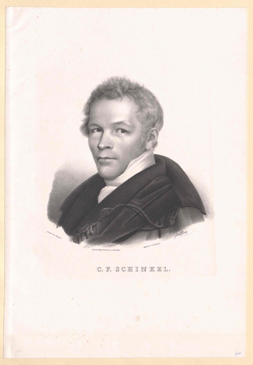 Karl Friedrich Schinkel door Artist Unknown