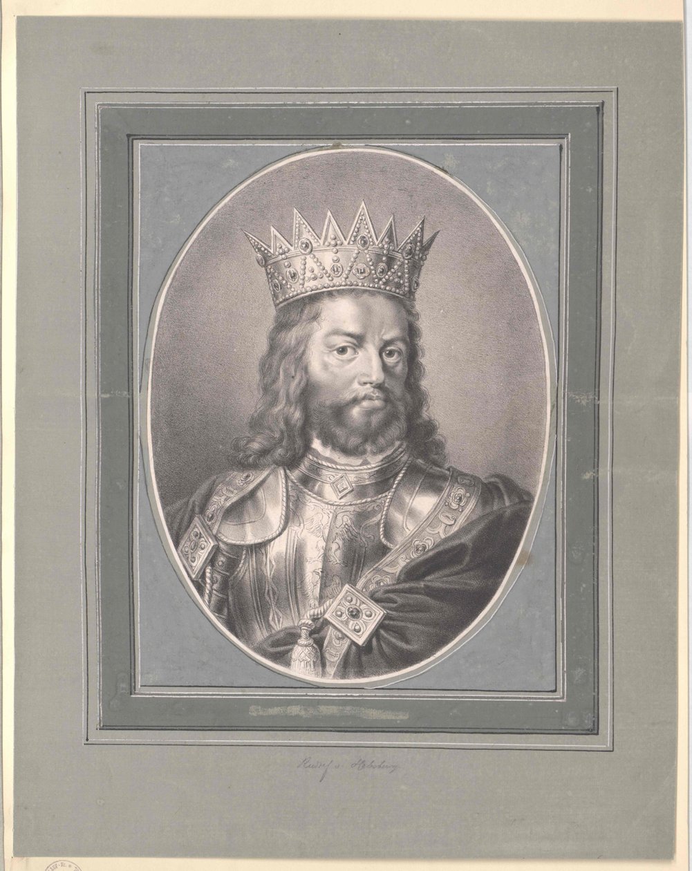 Koning Rudolf I van Habsburg door Artist Unknown