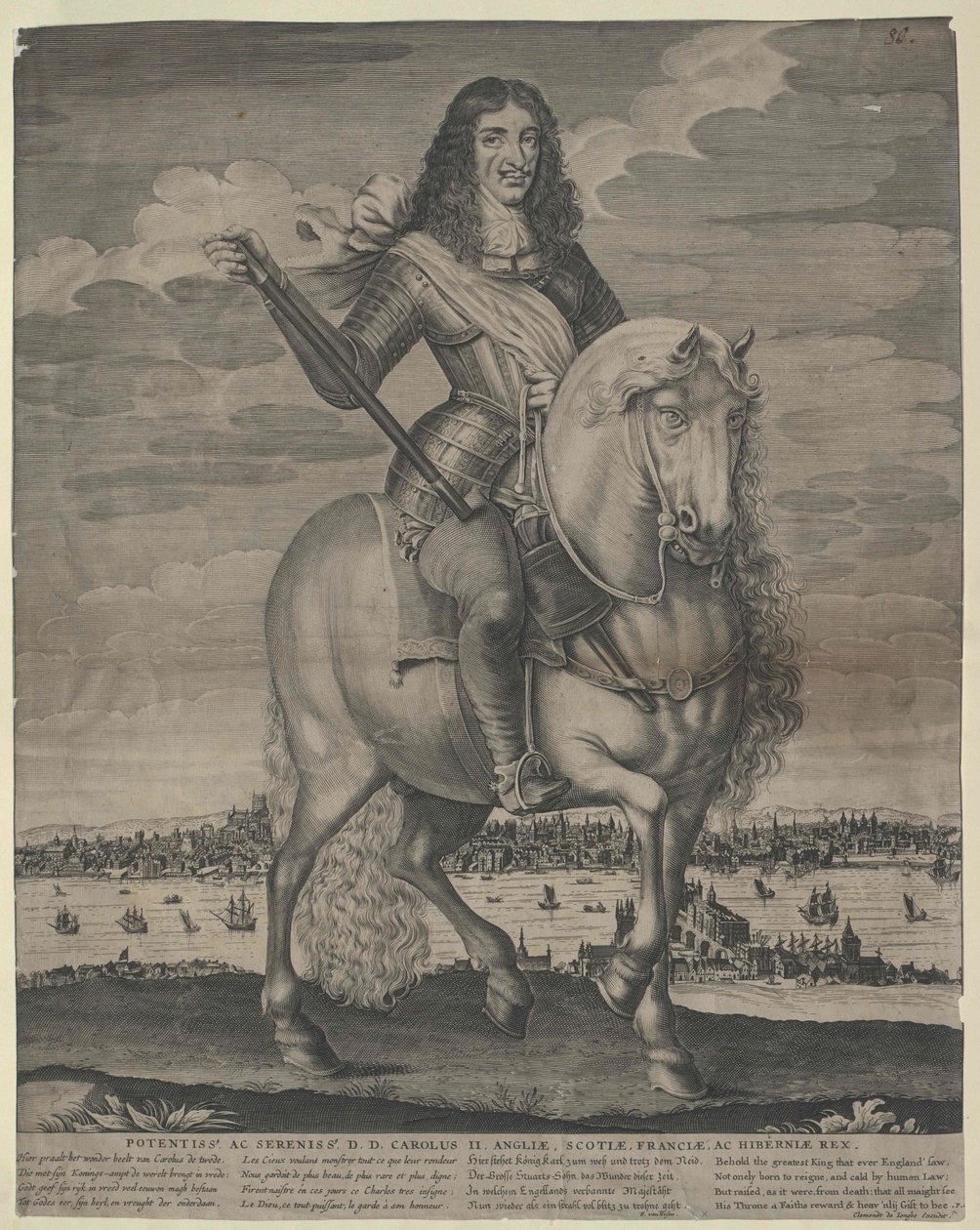 Koning van Engeland Charles II door Artist Unknown