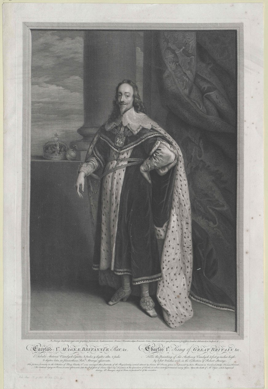 Koning van Engeland Charles I door Artist Unknown