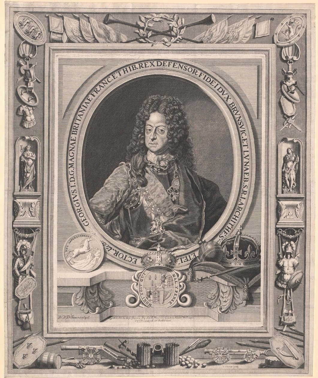 Koning van Engeland George I door Artist Unknown