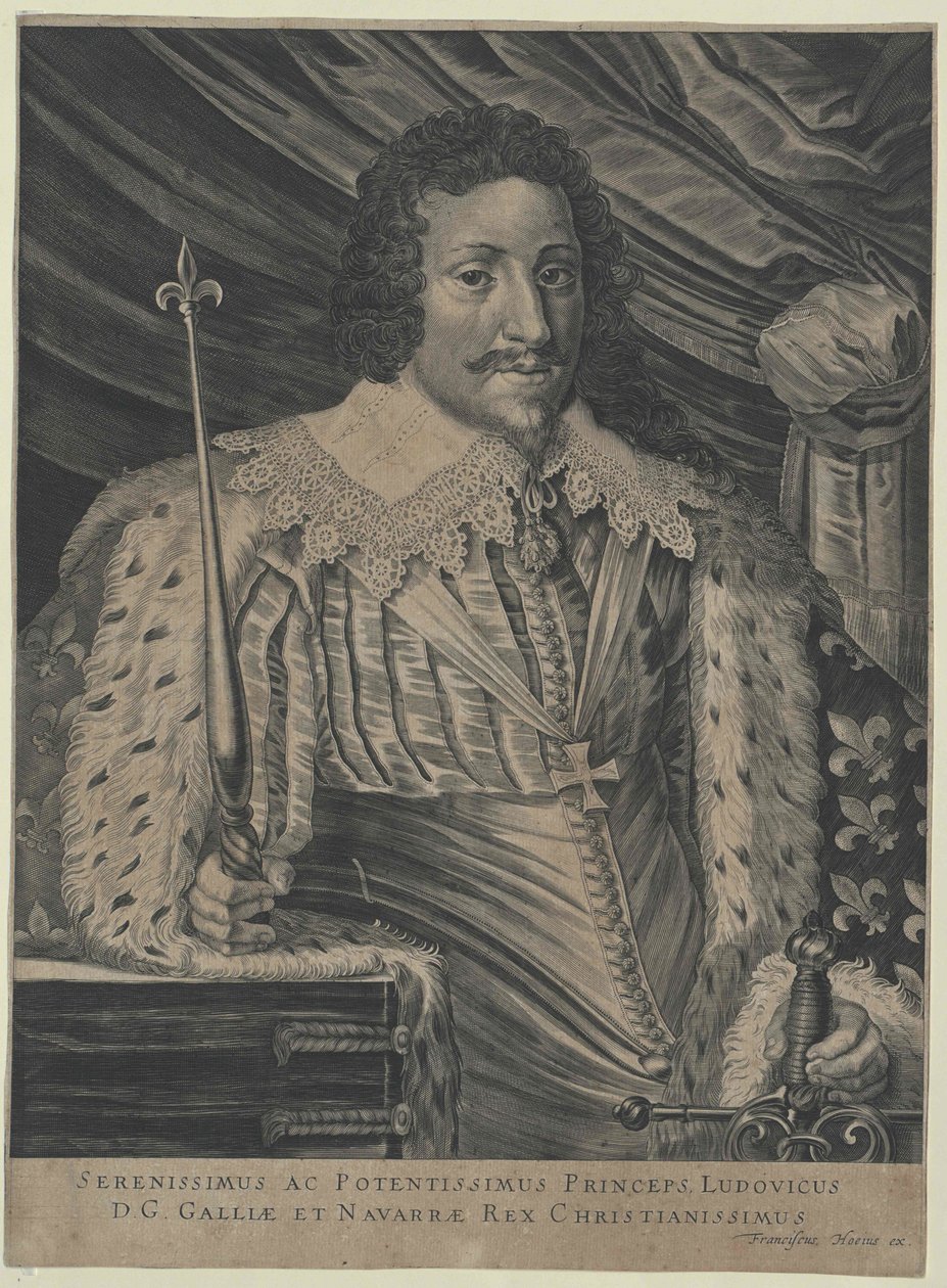 Koning van Frankrijk Lodewijk XIII door Artist Unknown