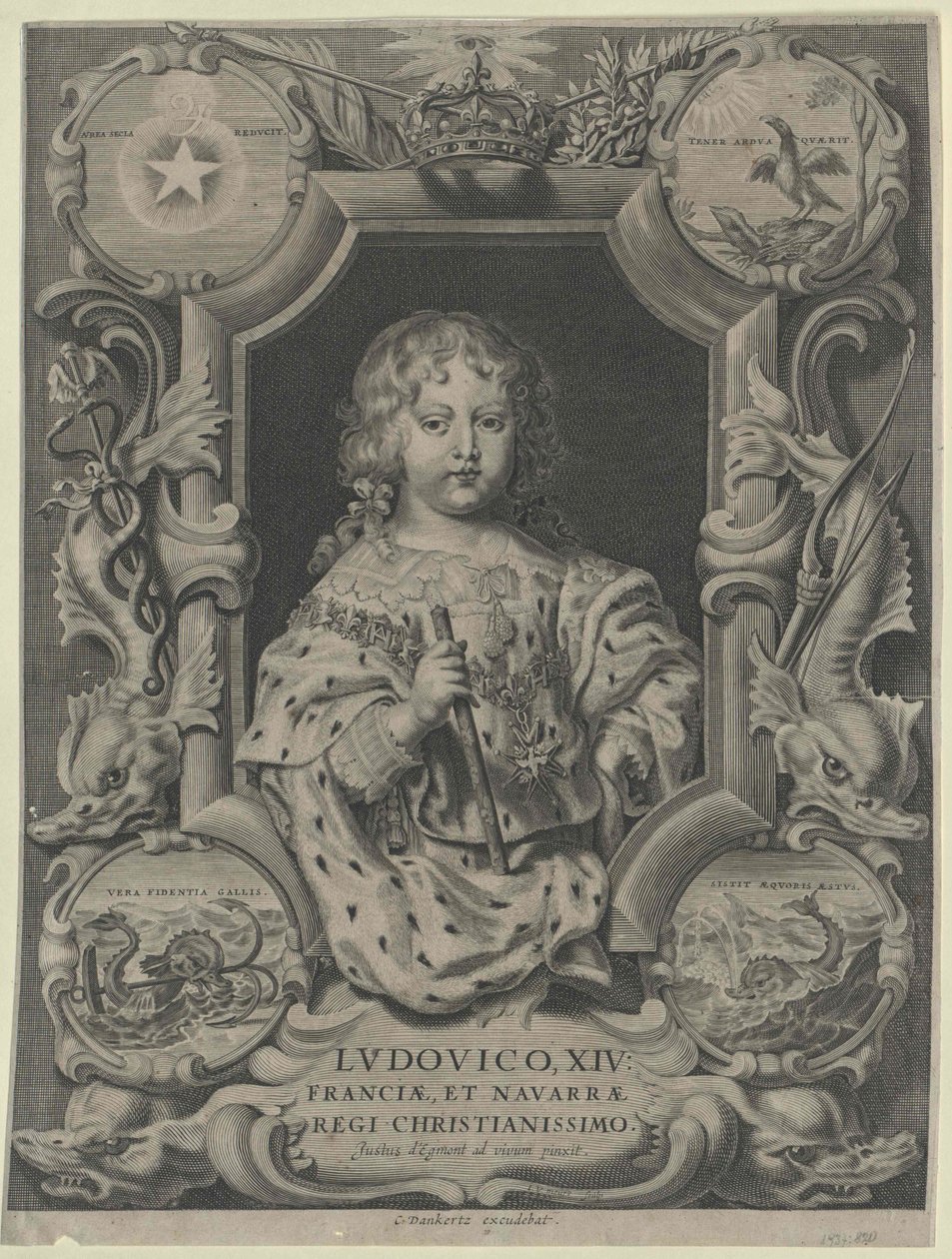Koning van Frankrijk Lodewijk XIV door Artist Unknown