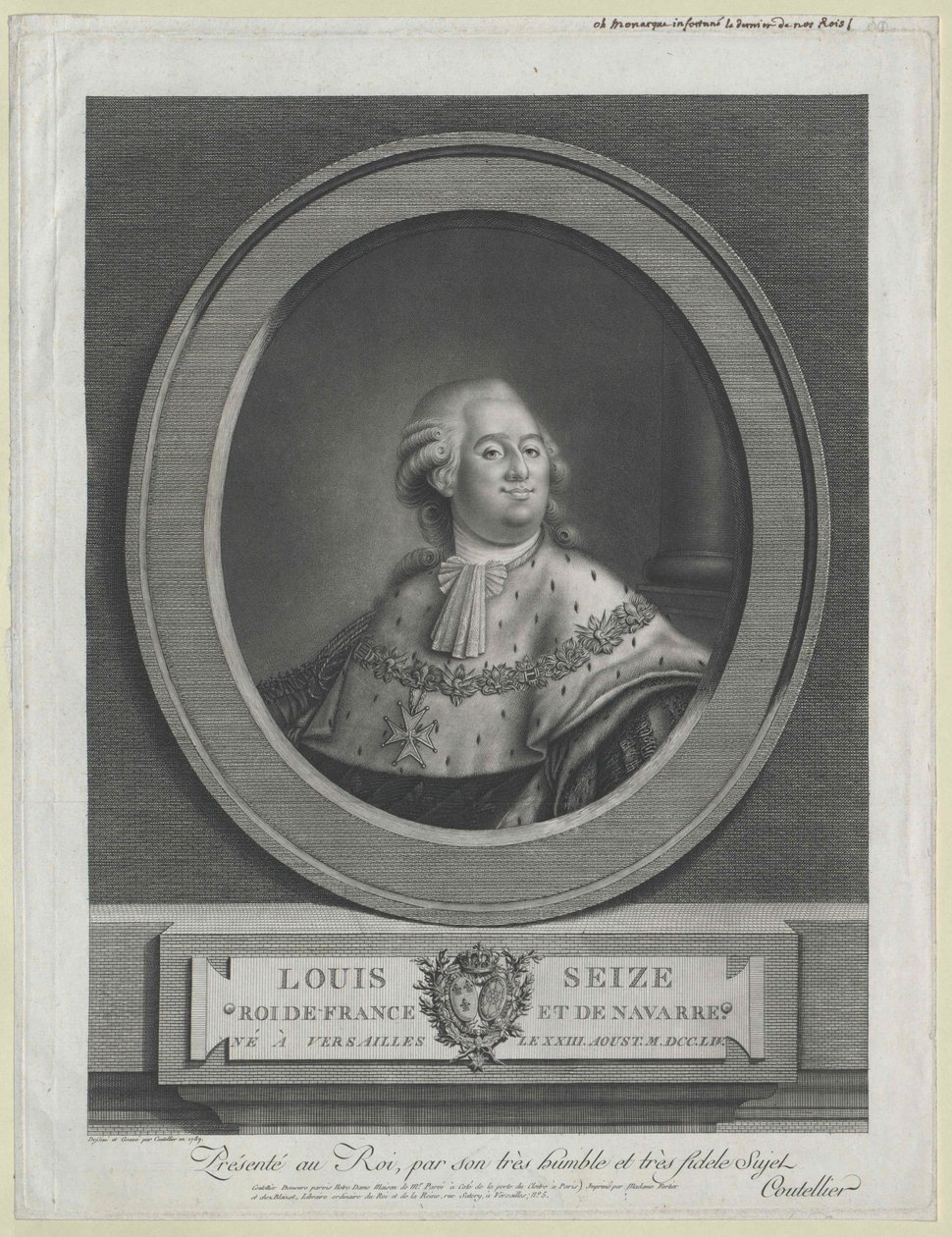 Koning van Frankrijk Lodewijk XVI door Artist Unknown