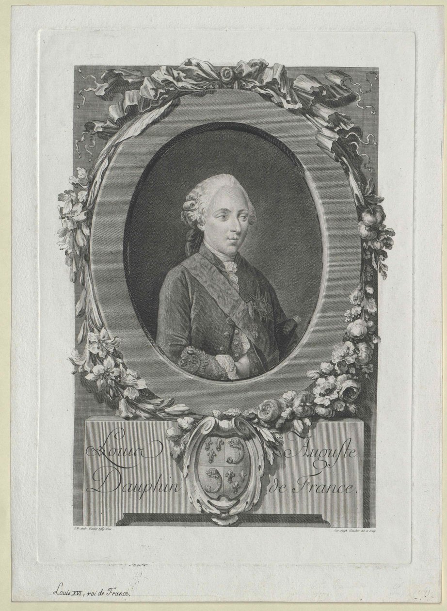 Koning van Frankrijk Lodewijk XVI door Artist Unknown
