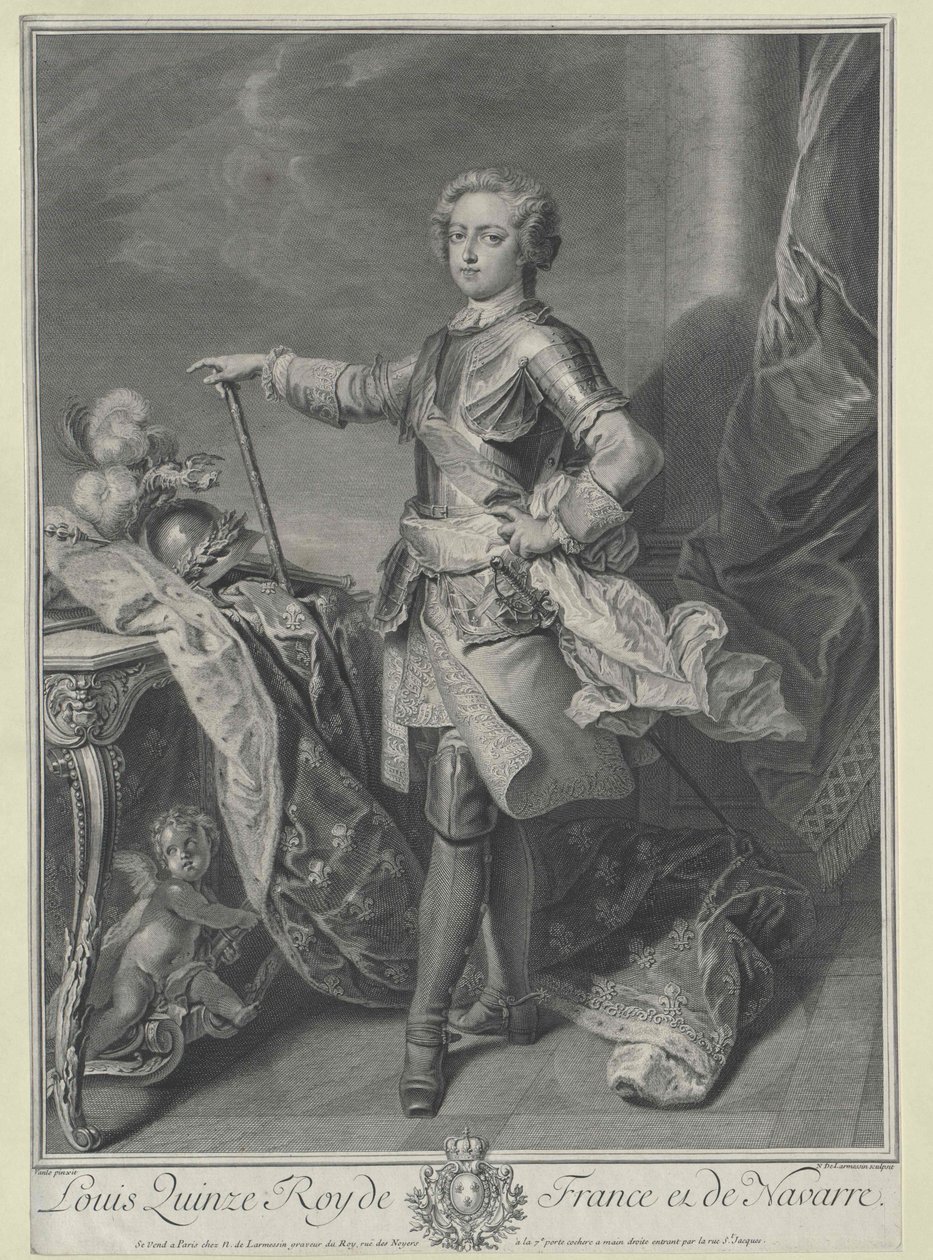 Koning van Frankrijk Lodewijk XV door Artist Unknown