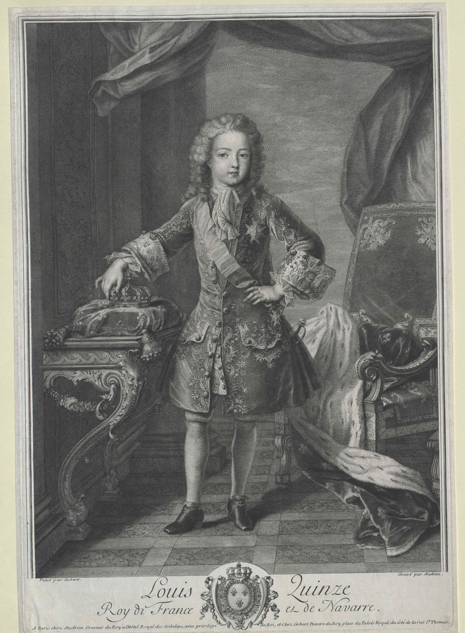 Koning van Frankrijk Lodewijk XV door Artist Unknown