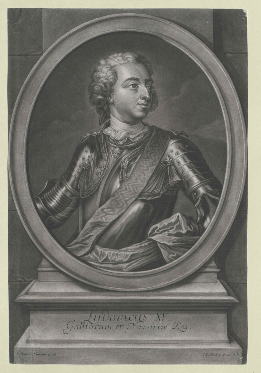 Koning van Frankrijk Lodewijk XV door Artist Unknown