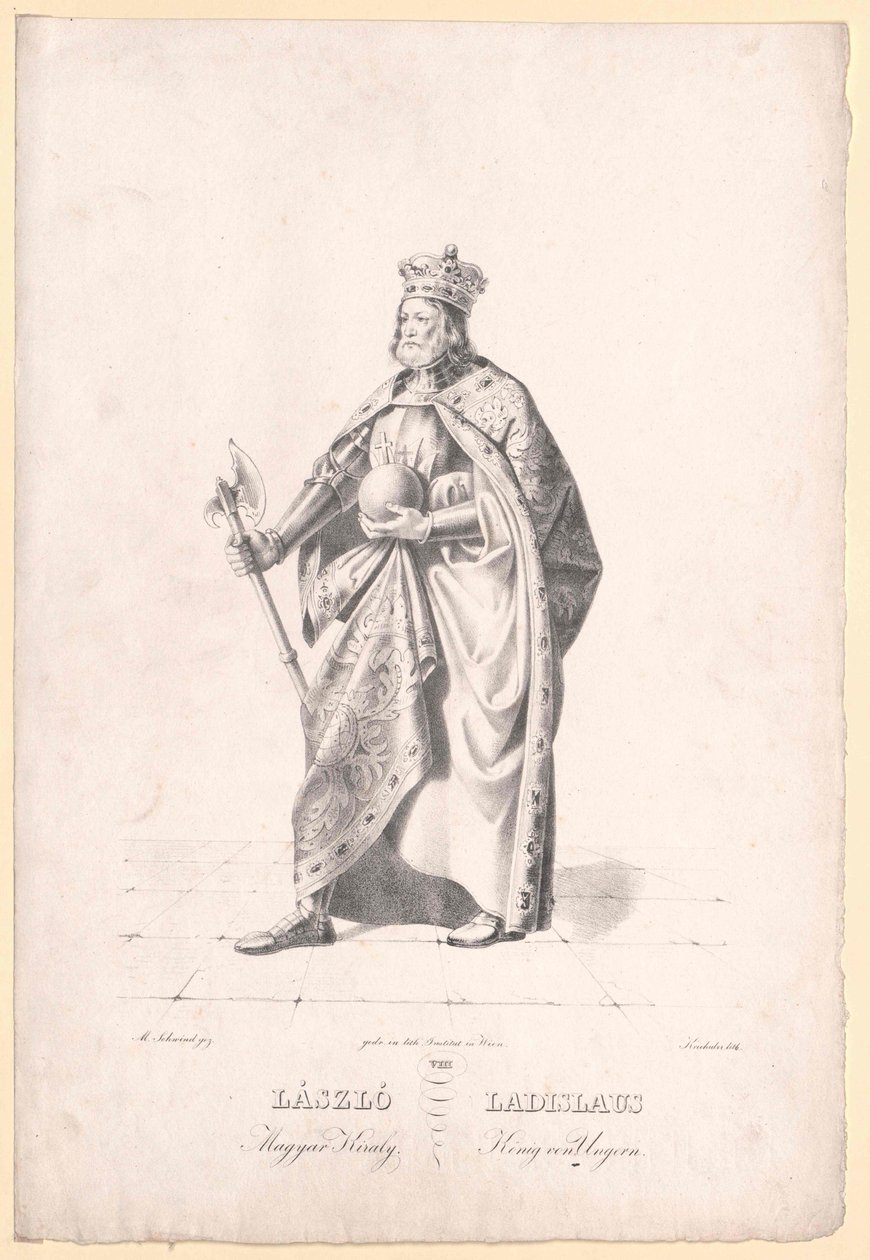 Koning van Hongarije heilige Ladislaus I door Artist Unknown