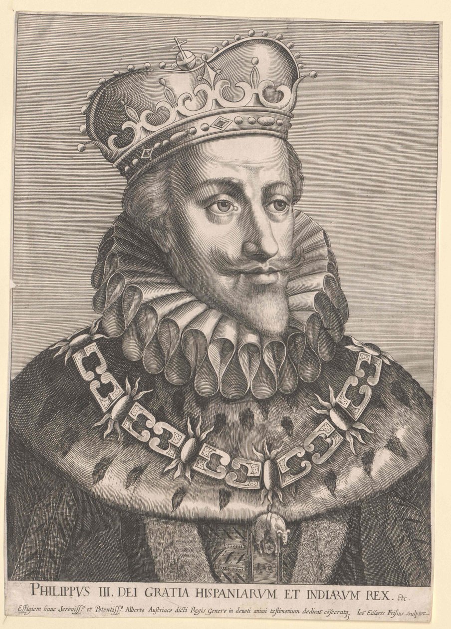 Koning van Spanje Filips III door Artist Unknown