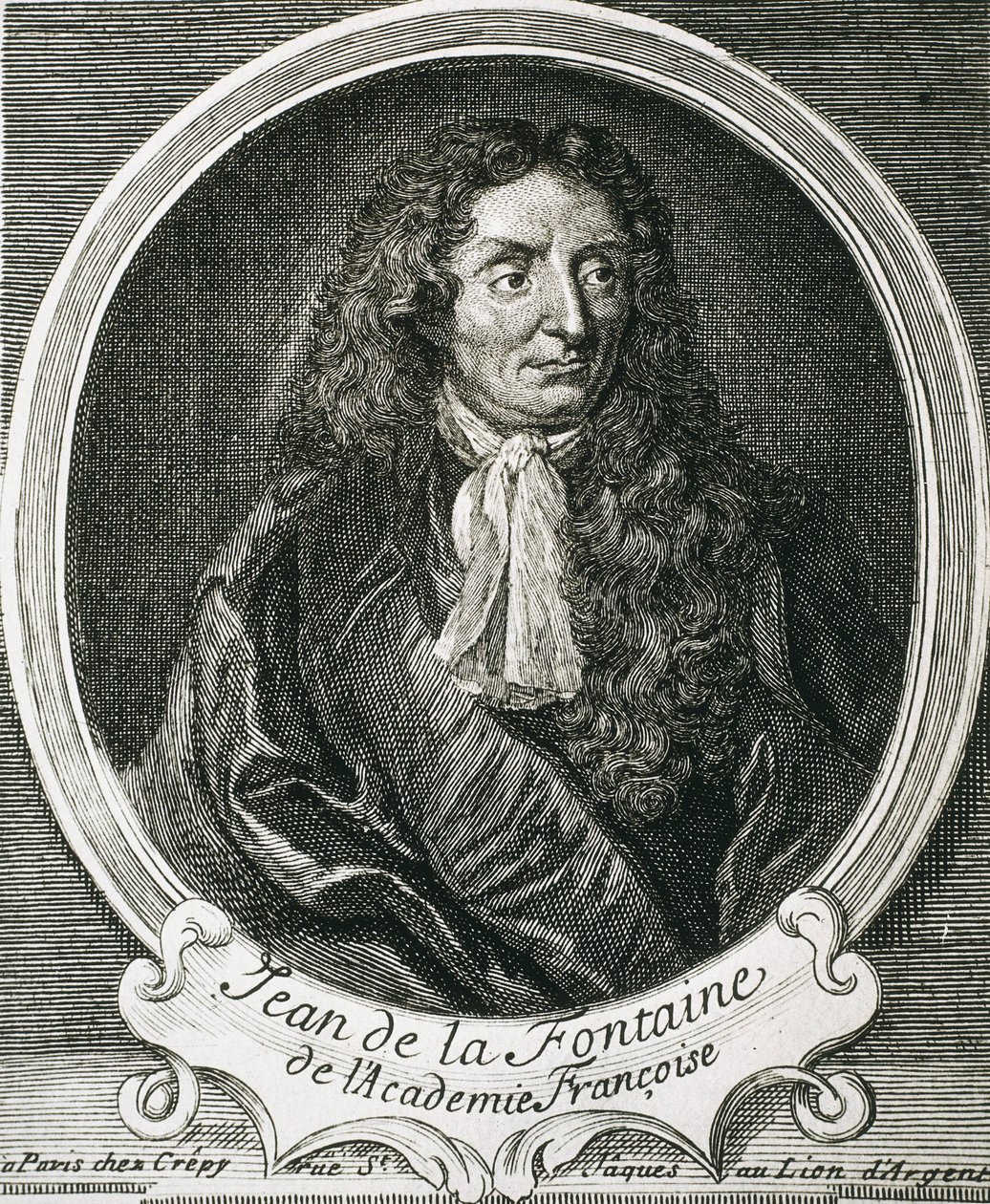 Jean de La Fontaine (1621-1695). Engelse schrijver. Ets door Artist Unknown