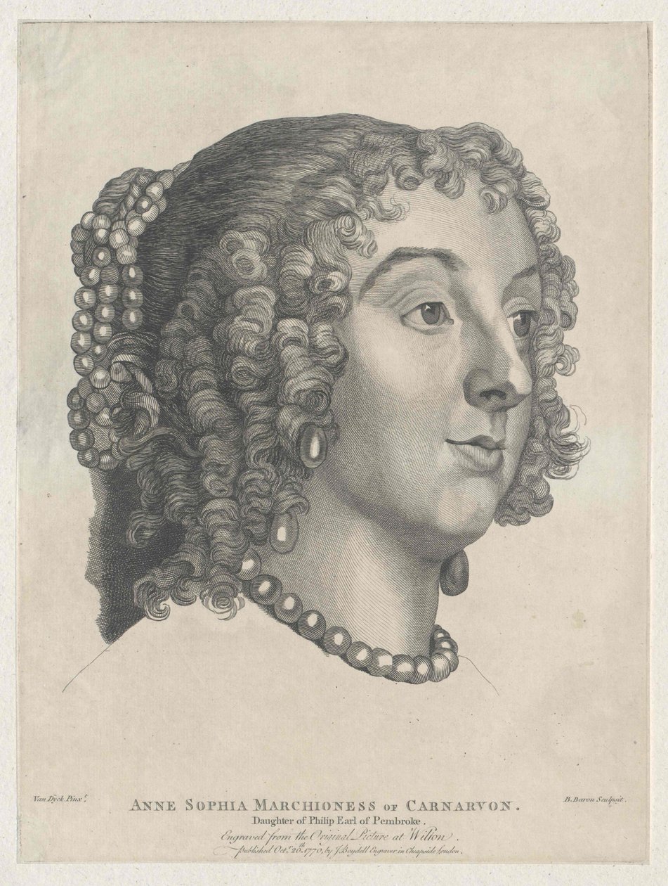 Lady Anna Sophia Herbert door Artist Unknown