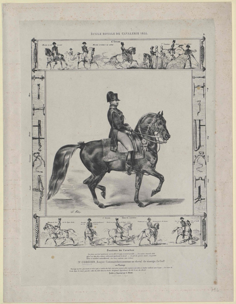 Woonde rond 1833 Cordier door Artist Unknown