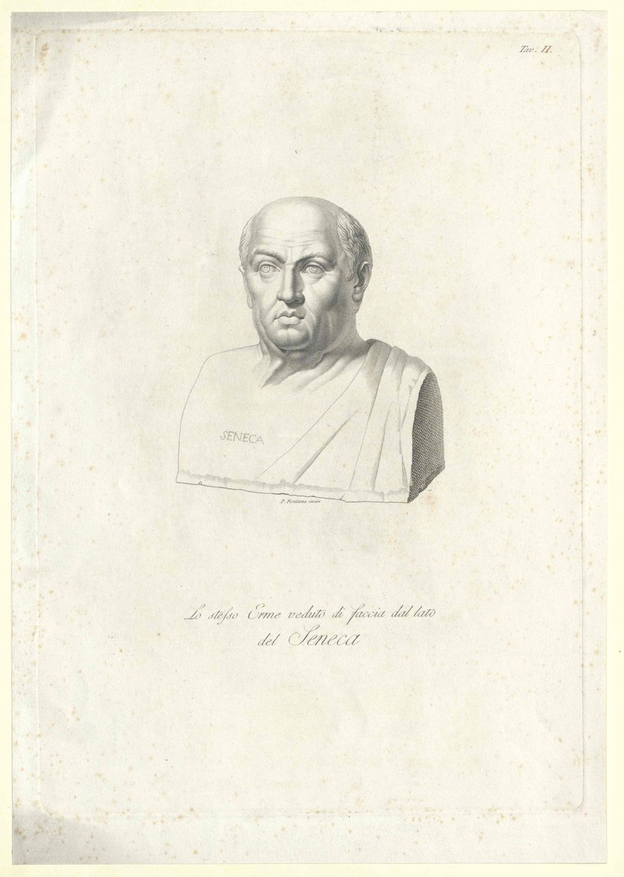 Lucius Annaeus Seneca (druk) door Artist Unknown
