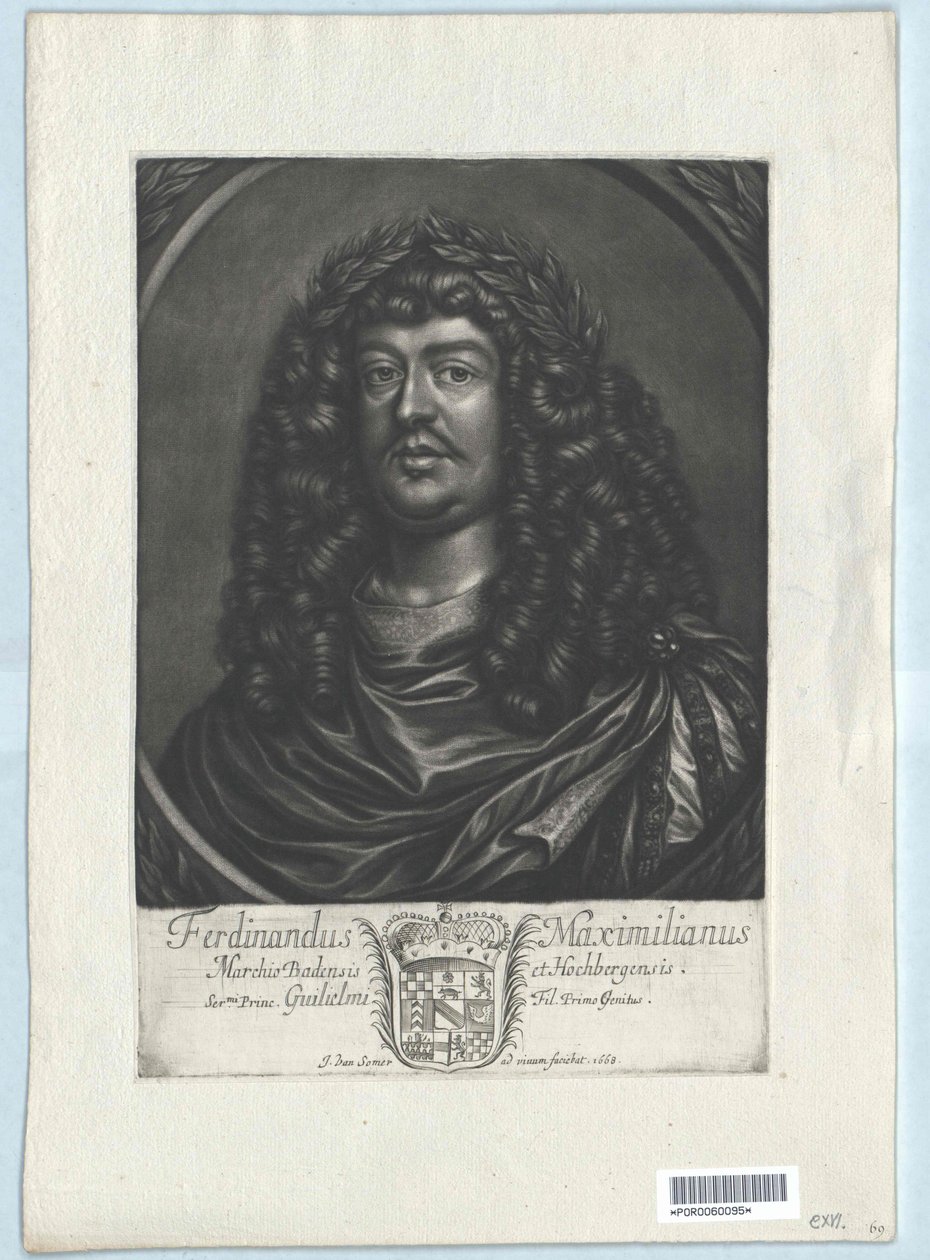 Markgraaf van Baden-Baden Ferdinand Maximiliaan door Artist Unknown