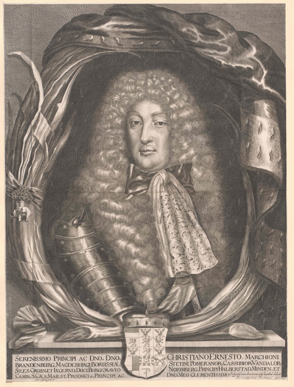 Markgraaf van Brandenburg-Bayreuth Christian Ernst door Artist Unknown