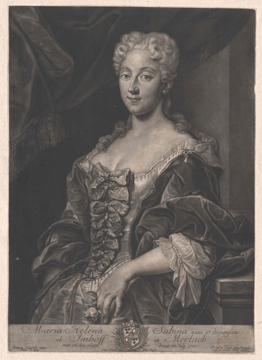 Maria Helen Sabina von Imhoff door Artist Unknown