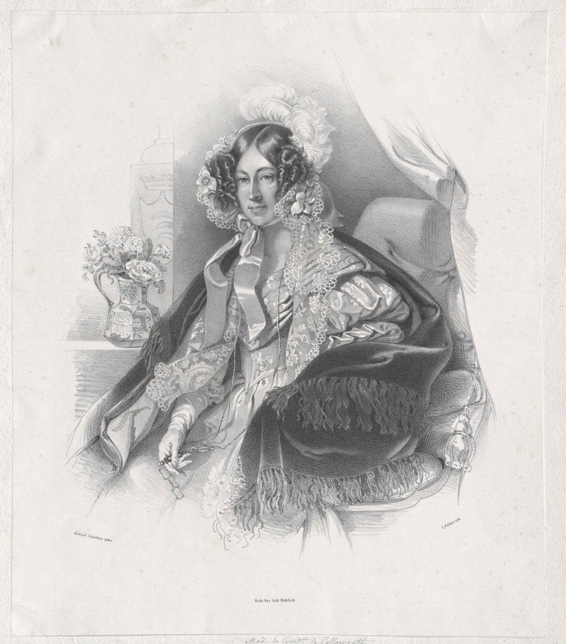 Maria Rosa gravin Kinsky von Wchinitz en Tettau door Artist Unknown