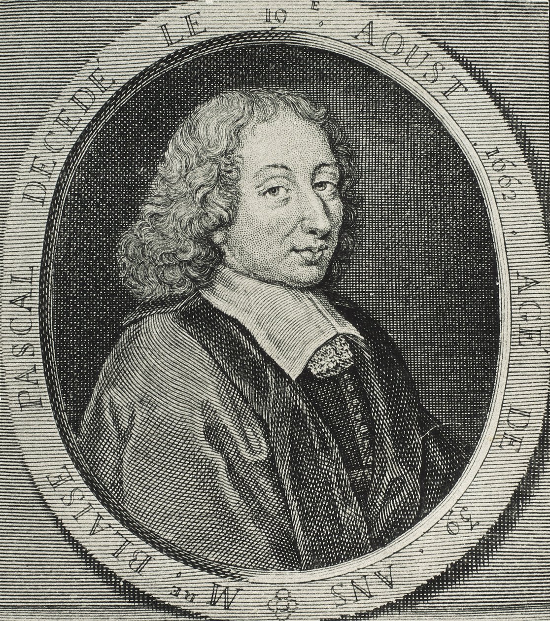 PASCAL, Blaise (1623-1662). Franse wiskundige, natuurkundige en filosoof. Gravure door Artist Unknown