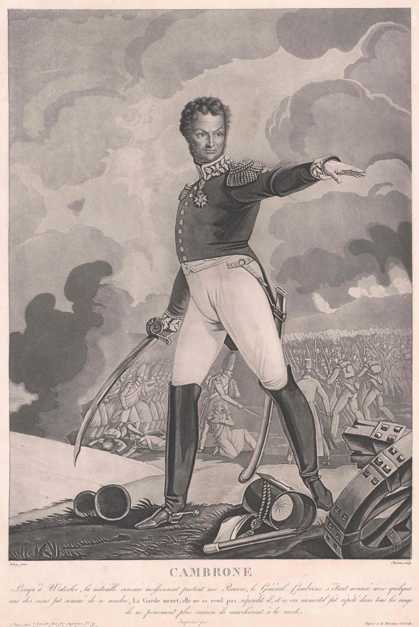 Pierre Jacques Etienne Vicomte Cambronne door Artist Unknown