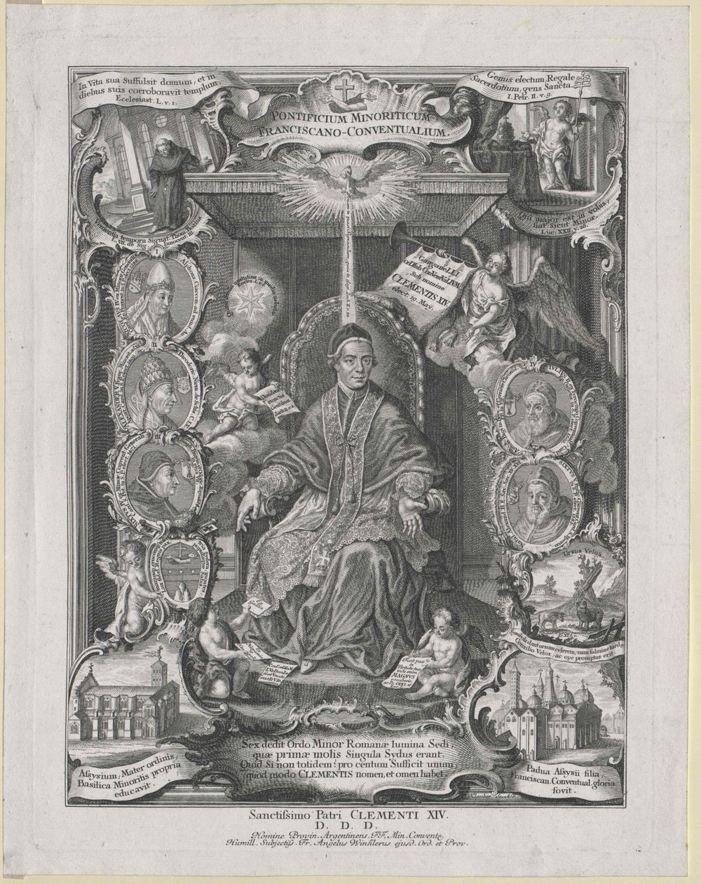 Paus Clemens XIV door Artist Unknown